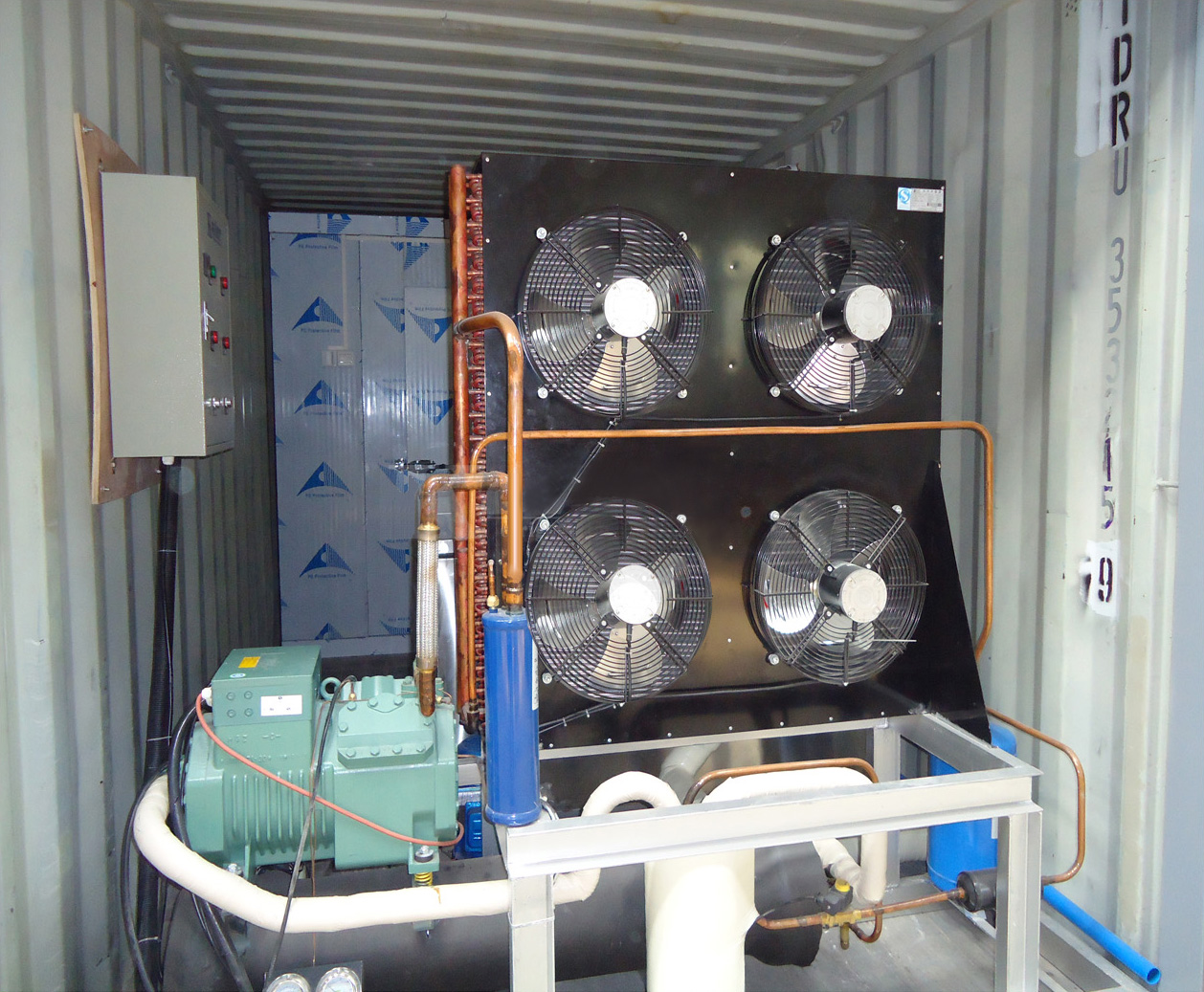 Containerized Block Ice Machine KCB40 & Containerized Cold Room